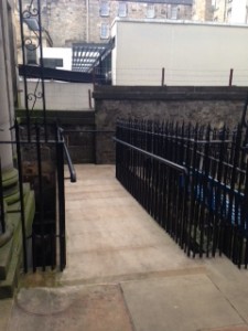 Faculty of Advocates Cast Iron Railings on new ramp